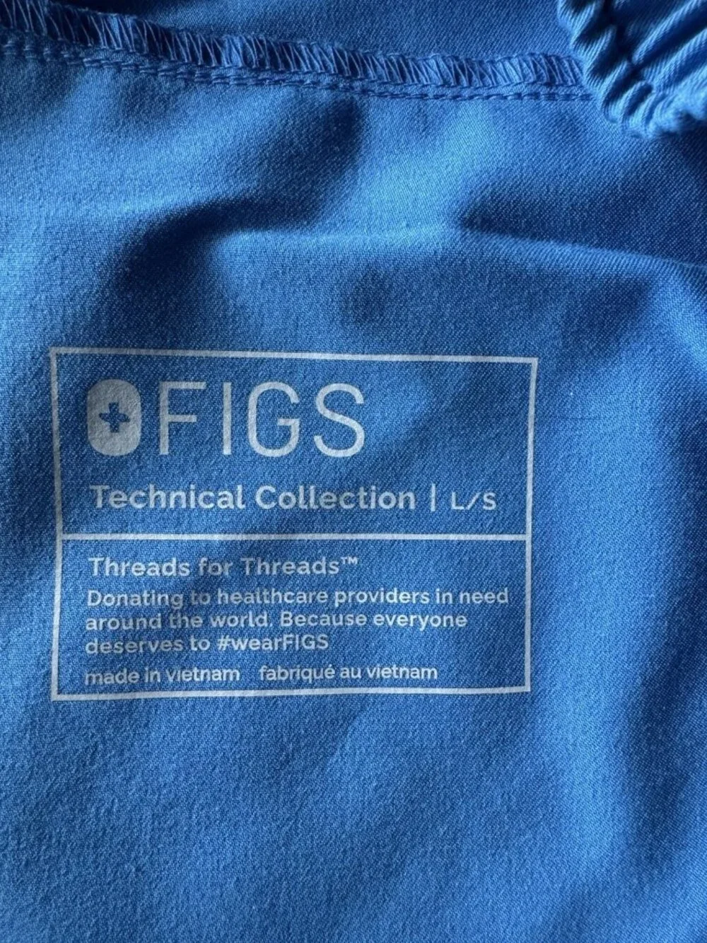 FIGS Men’s Sz Large Short Tansen Jogger Pants in Blue